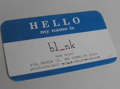 Social mixer name card business card.