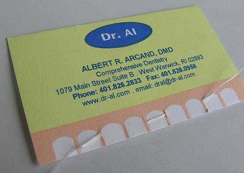 A little floss with your business card?